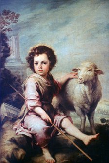 'The Good Shepherd', c1650. Artist: Bartolomé Esteban Murillo 