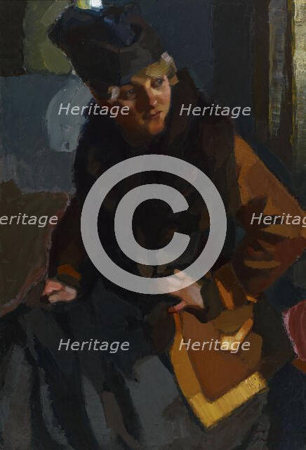 Portrait of a Woman, 1918. Creator: Eero Snellman.