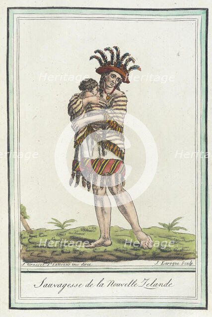 Costumes de Différents Pays, 'Sauvagesse de la Nouvelle Zelande', c1797. Creators: Jacques Grasset de Saint-Sauveur, LF Labrousse.