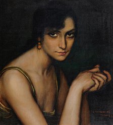 Julita Cerdá, 1922-1925. Creator: Romero de Torres, Julio (1874-1930).