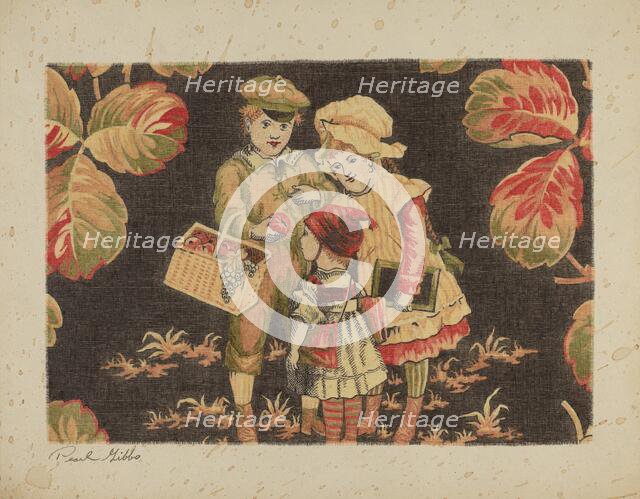 Printed Cotton, c. 1940. Creator: Pearl Gibbo.