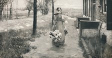 'Flower Girl in Holland', 1887, (1912). Artist: George Hitchcock.