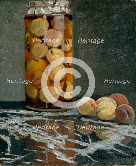 Jar of Peaches, ca 1866. Artist: Monet, Claude (1840-1926)