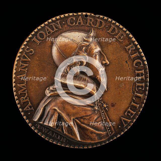 Armand-Jean du Plessis, 1585-1642, Cardinal de Richelieu 1622 [obverse], 1631. Creator: Jean Warin.