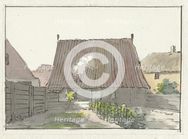 House with backyard, 1782-1837. Creator: Pieter Bartholomeusz. Barbiers.