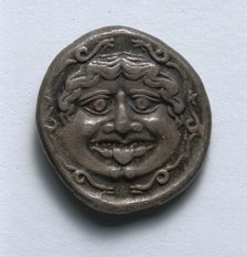 Hemidrachma: Gorgoneion (obverse), c. 400 BC. Creator: Unknown.