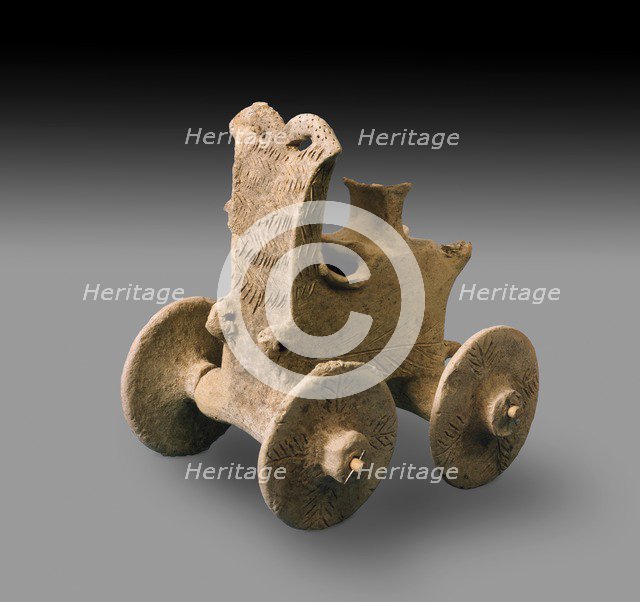 Model chariot, c3rd millennium BC. Artist: Unknown.