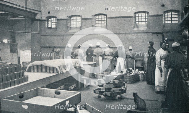 In the kitchen of Holloway Prison, London, c1901 (1901). Artist: Unknown.