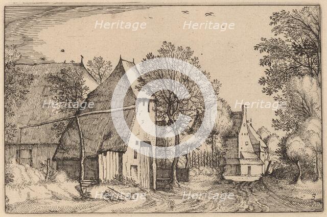 Village Road, published 1612. Creator: Claes Jansz Visscher.