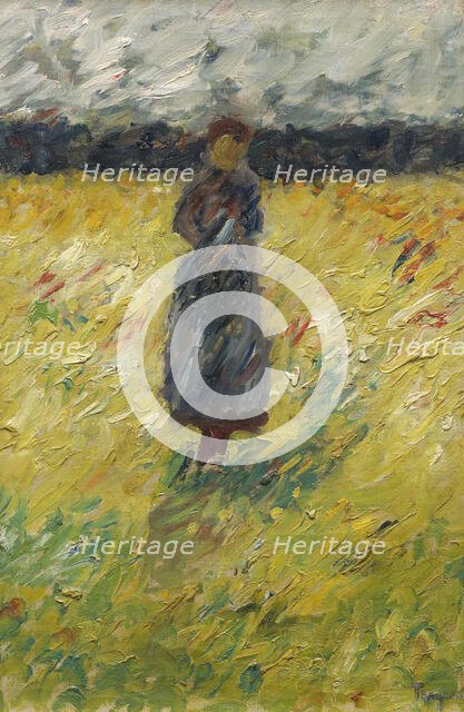 Herd girl, late 1890s. Creator: Carl Ludwig Trägardh.