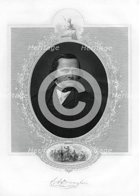 Stephen A Douglas, American politician, 1862-1867. Artist: Unknown