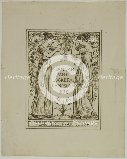 Hannah Jane Locker Lampson, 1898. Creator: Catherine Greenaway.