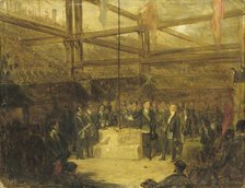 Ceremony of Scottish Freemasons, 1840-1870. Creator: Anon.