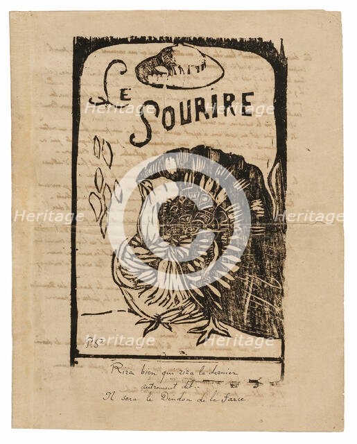 Le sourire: Journal méchant, Mar. 1900, 1900. Creator: Paul Gauguin.