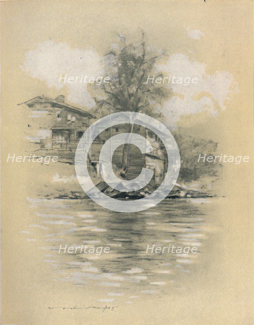 'River Dwelling at Srinagar', 1903. Artist: Mortimer L Menpes.
