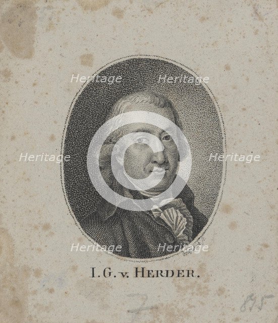 Portrait of Johann Gottfried von Herder (1744-1803).