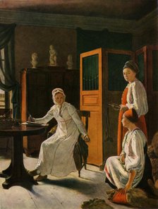 'The Landowner's Wife in the Morning', 1823, (1965).  Creator: Aleksey Venetsianov.