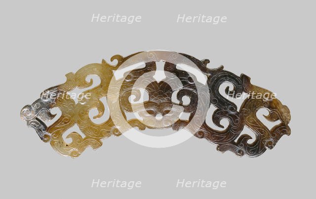 Dragon Pendant, Eastern Zhou dynasty, (c. 700-256 B.C.), c.4th century BC.  Creator: Unknown.