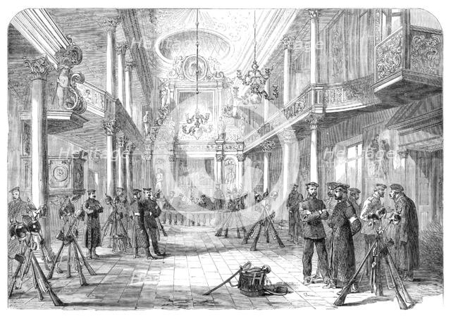 The War in Schleswig: chapel at Gravenstein used as a Prussian barrack..., 1864. Creator: Unknown.