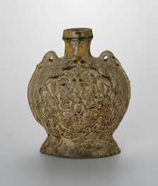 Pilgrim Flask (Bian Hu), Sui (581-618) or early Tang dynasty (618-907), c. late 6th/7th century. Creator: Unknown.