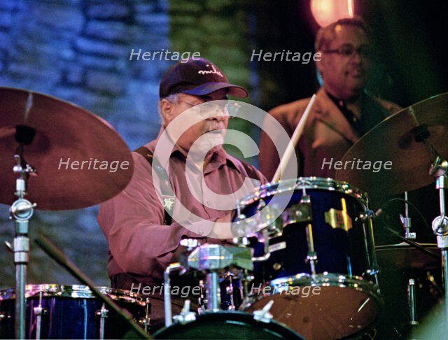 Jimmy Cobb, Charlie Parker Legacy Band, Brecon Jazz Festival, Powys, Wales, 2005. Creator: Brian O'Connor.