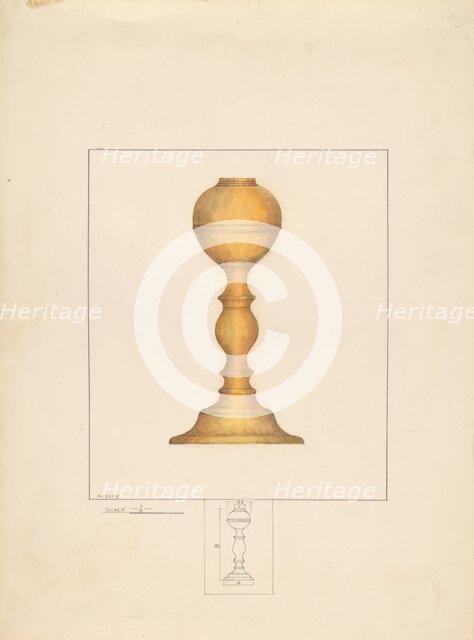 Candlestick, c. 1937. Creator: Henry Meyers.