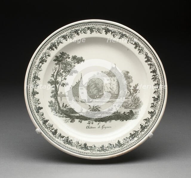 Plate, Creil, 1800/50. Creator: Creil Pottery.