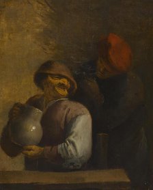 Two Peasants in an Inn, 1630-1639. Creator: Unknown.