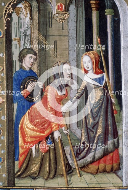 Curing of a hemiplegic, 15th century. Artist: Unknown