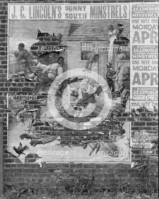 Minstrel poster, Alabama, 1936. Creator: Walker Evans.