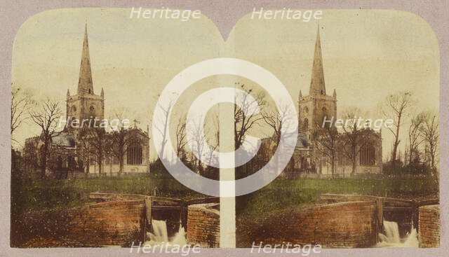 Stratford-on-Avon Church, about 1860. Creator: London Stereoscopic & Photographic Co.