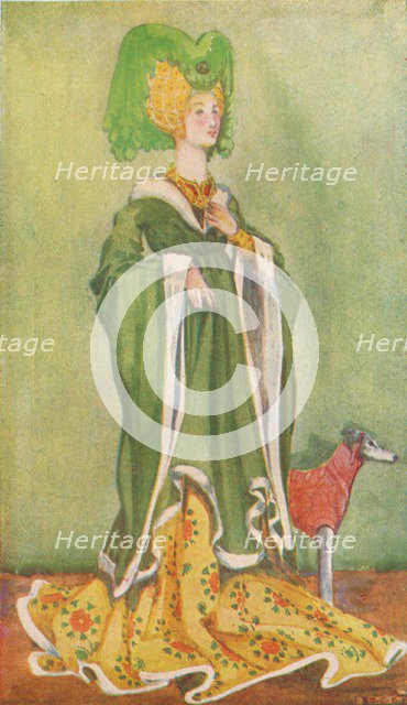 'A Woman of the Time of Henry VI', 1907. Artist: Dion Clayton Calthrop.