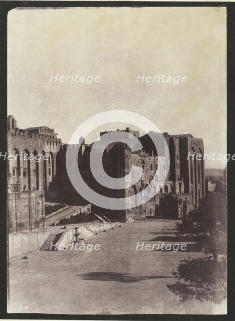 The Pope's Palace, Avignon, c. 1851, printed 1970. Creator: Charles Nègre.