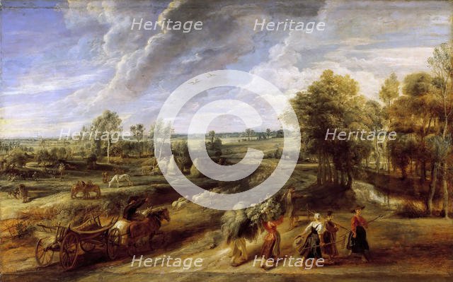 Return from the harvest , ca 1637. Creator: Rubens, Pieter Paul (1577-1640).