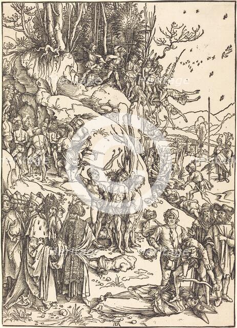 The Martyrdom of the Ten Thousand, c. 1496/1497. Creator: Albrecht Durer.