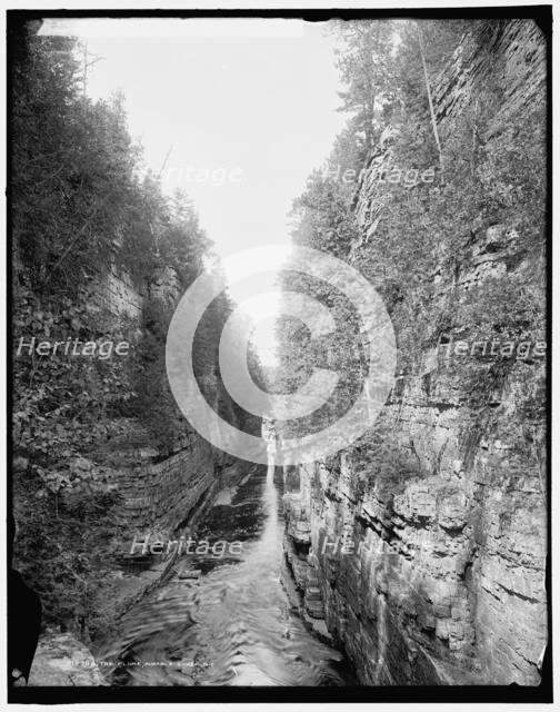 The Flume, Ausable Chasm, N.Y., between 1900 and 1906. Creator: Unknown.