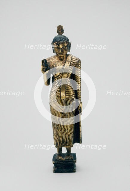 Buddha Standing with Hand in the Gesture of Reassurance (Abhayamudra), 18th century. Creator: Unknown.