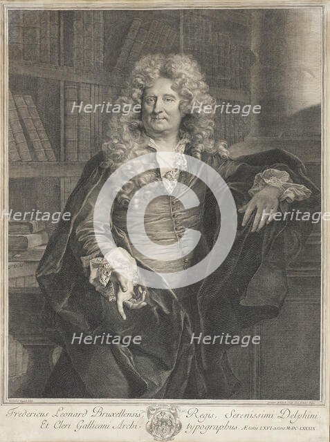 Frédéric Léonard, 1689. Creator: Gerard Edelinck.