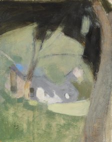 The Old Brewery (Composition), 1918. Creator: Helene Schjerfbeck.