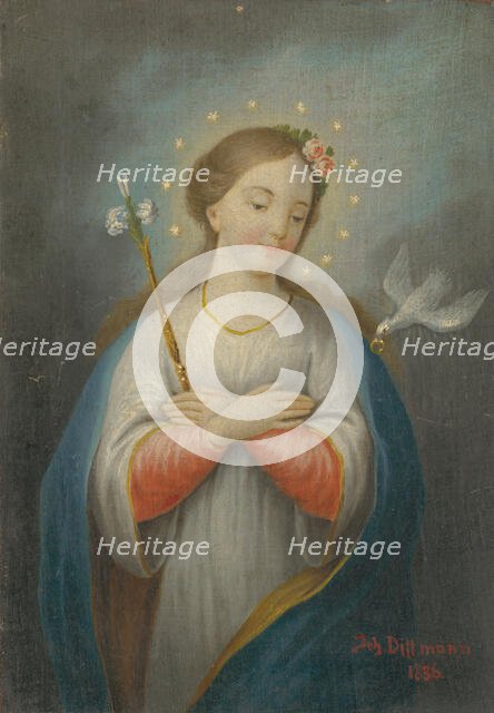 Blessed Virgin Mary, 1836. Creator: Johann Dittmann.