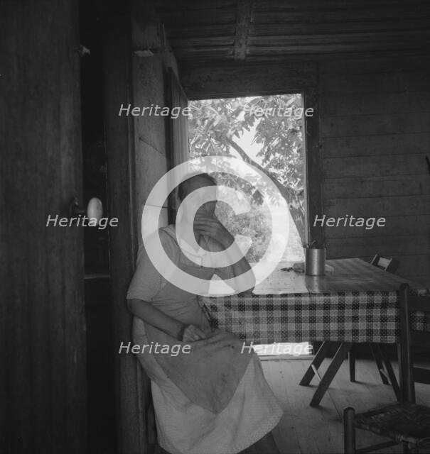 Grandmother of fifty-six children, mother of fourteen..., near Chesnee, South Carolina, 1937. Creator: Dorothea Lange.