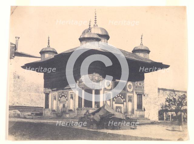 Fountaine de la Sophie, Constantinople, c. 1854. Creator: Ernest de Caranza (French, 1837-1863).