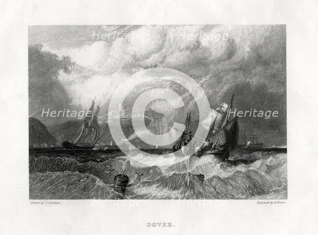 Dover, Kent, 1860. Artist: E Finden