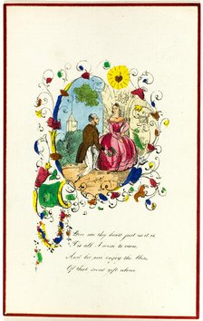 Give Me Thy Heart Just as It Is (valentine), c. 1840. Creator: Unknown.