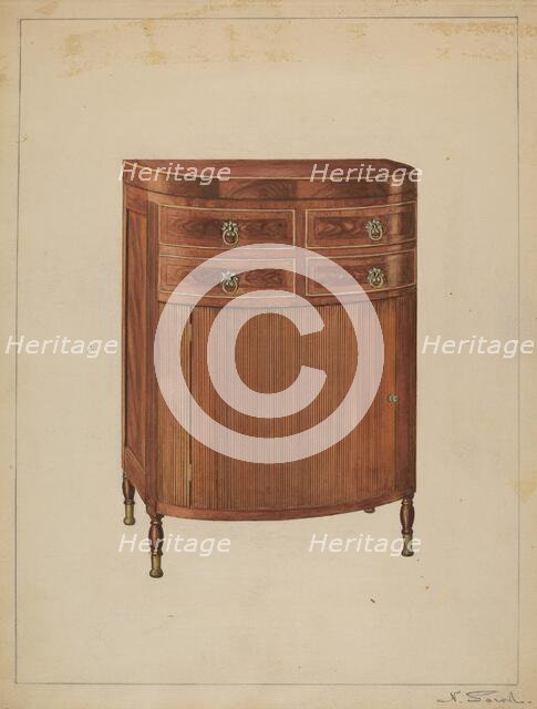 Washstand, c. 1936. Creator: Nicholas Gorid.