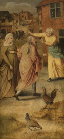 Mary and Joseph Find no Lodgings in Bethlehem, 1558. Creator: Jan Massys.