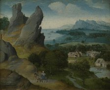 Landscape with the Flight into Egypt, 1516-1517. Creator: Joachim Patinir.