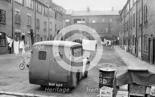 Hertford Square, Coventry, West Midlands, 1953. Artist: John Prest.