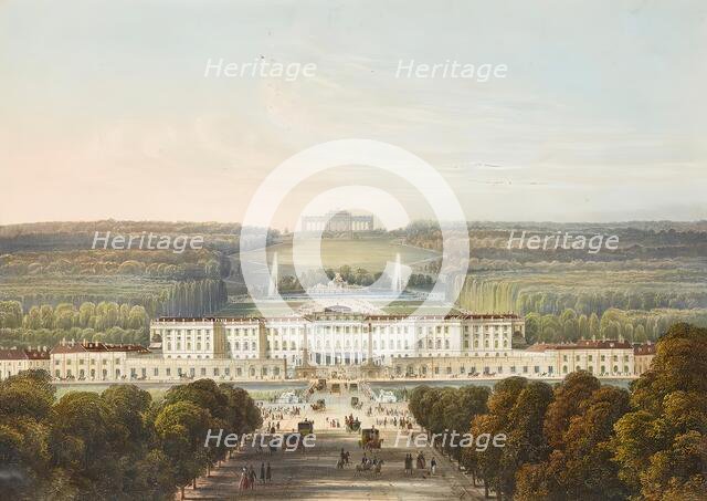 Schönbrunn Palace, undated. (c1840s). Creator: Franz Josef Sandmann.