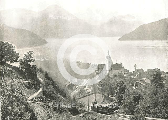 The Rigi railway, Vitznau, Switzerland, 1895.  Creator: Unknown.
